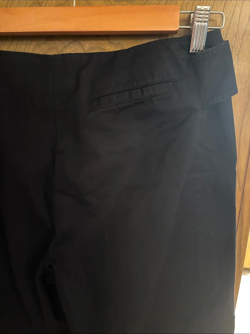Love Moschino Straight leg ankle  navy blue  cotton pants with Built-In Belt